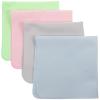 Baluue 4pcs Eyeglass Cleaning Cloths for Glasses Monitors and Screens Portable Microfiber Non-Scratch Lens for Eyewear and Electronics view 1
