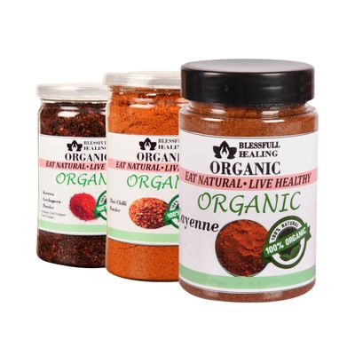 Blessfull Healing Organic Powder Spice Combo Pack of 3 Combo #23