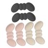 FOMIYES 3pairs Thick Sponge Heel Grips Pads for High Heels Self-Adhesive Cushions to Prevent Blisters and Pressure Foot Care Protector Apricot Black view 1