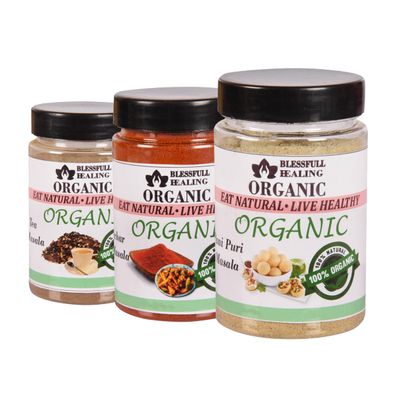 Blessfull Healing Organic Vegetarian Spice Combo Pack of 3 Combo #98