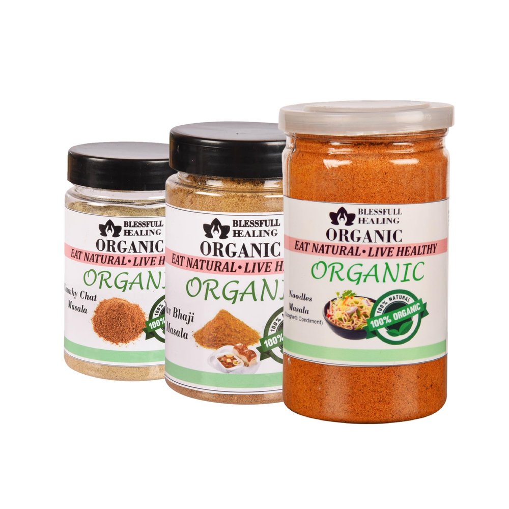 Blessfull Healing Organic Vegetarian Spice Combo Pack of 3 Combo #88
