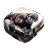 VTGHDEEQ Sanitary Napkin Storage Bag,Period Bag,Black and Gray Puppies,Sanitary Bags for Feminine Products view 1