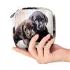 VTGHDEEQ Sanitary Napkin Storage Bag,Period Bag,Black and Gray Puppies,Sanitary Bags for Feminine Products view 4