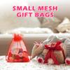 ANZNKU 50Pcs 3x4 Inch Organza Bags, Small Gift Bags Bulk for Women Valentine's Day Presents Wrap, Mini Red Mesh Bag Drawstring Jewelry Pouches for Wedding Candy Party Favors Treats Sachet Potpourri view 4