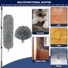20 Ft+ High Reach Cobweb Dusting Kit with 3-14 Ft Extension Pole/Spider Web Brush & Ceiling Duster Microfiber Feather Duster with Washable Head for Cleaning Ceiling Fan, Furniture, Home view 3