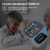 Blood Pressure Monitor Upper Arm Automatic Talking Blood Pressure Cuff, Rechargeable Blood Pressure Monitors for Home Use, Digital Led Display Adjustable 8.7"-16.5" Large Bp Cuff Dual User Model view 4