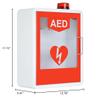 AED Defibrillator Storage Cabinet, Wall-Mounted Steel Heart Defibrillation Alarm Box Medicine Cabinet with Alarm System, Double Switch Control, Can Place a Variety of Models of AED view 2