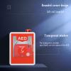 AED Defibrillator Storage Cabinet, Wall-Mounted Steel Heart Defibrillation Alarm Box Medicine Cabinet with Alarm System, Double Switch Control, Can Place a Variety of Models of AED view 4