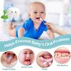 Singhoow 200 Pieces Baby Tongue Cleaner Disposable Infant Oral Cleaner with 4 Pieces Finger Toothbrush Soft Gauze Baby Mouth Newborn for Tooth Mouth Dental Care(Blue) view 3