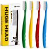 COCOBURI Huge Head Toothbrush Hard Toothbrushes for Adults Hard&Firm Toothbrush Bristles BPA Free Oral Care 4 Packs view 1