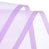MECCANIXITY 20pcs Transparent Purple Border Flower Wrapping Paper 22.8"x22.8" Waterproof Floral Wrapping Paper for DIY Crafts, Gift Flower Shop Bouquet Packaging view 1