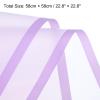 MECCANIXITY 20pcs Transparent Purple Border Flower Wrapping Paper 22.8"x22.8" Waterproof Floral Wrapping Paper for DIY Crafts, Gift Flower Shop Bouquet Packaging view 2
