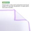 MECCANIXITY 20pcs Transparent Purple Border Flower Wrapping Paper 22.8"x22.8" Waterproof Floral Wrapping Paper for DIY Crafts, Gift Flower Shop Bouquet Packaging view 4
