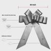 Rozozo 30 inch Car Bow,Giant Gift Bow,Big Bow for Car Huge Car Bow,Big Bow for Gifts (Silver) view 3