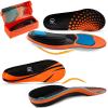 AOTENG STAR Plantar Fasciitis Insoles, High Arch Support Insoles for Plantar Fasciitis Relief Orthotic Shoe Insoles, Heavy Duty Shoe Inserts(Men 6-6.5 / Women 7.5-8(240mm), Orange) with Shoelace view 1