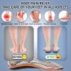 AOTENG STAR Plantar Fasciitis Insoles, High Arch Support Insoles for Plantar Fasciitis Relief Orthotic Shoe Insoles, Heavy Duty Shoe Inserts(Men 6-6.5 / Women 7.5-8(240mm), Orange) with Shoelace view 2