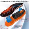 AOTENG STAR Plantar Fasciitis Insoles, High Arch Support Insoles for Plantar Fasciitis Relief Orthotic Shoe Insoles, Heavy Duty Shoe Inserts(Men 6-6.5 / Women 7.5-8(240mm), Orange) with Shoelace view 3