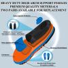 AOTENG STAR Plantar Fasciitis Insoles, High Arch Support Insoles for Plantar Fasciitis Relief Orthotic Shoe Insoles, Heavy Duty Shoe Inserts(Men 6-6.5 / Women 7.5-8(240mm), Orange) with Shoelace view 4