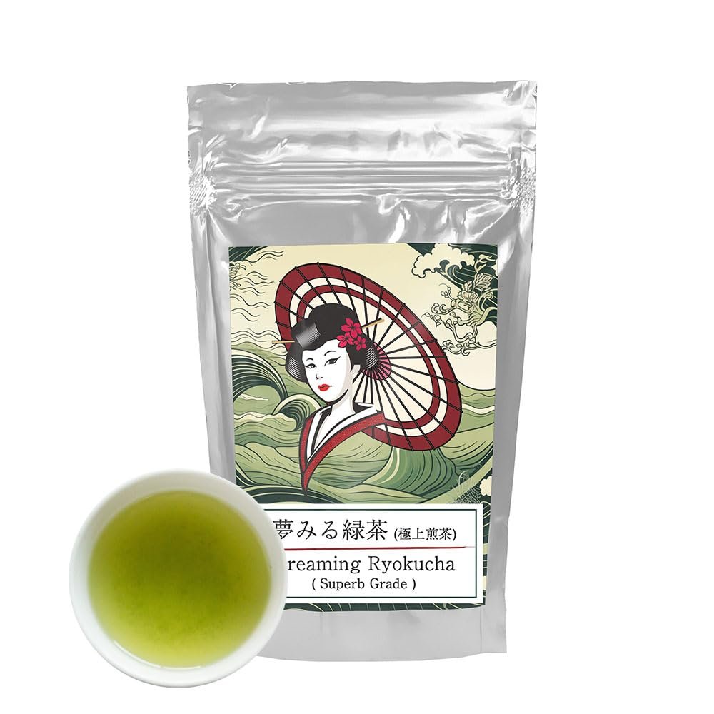 100g "Dreaming Ryokucha" (Superior) Yamecha Yame tea Sencha Japanese Green Tea Loose Leaves Mukoh Matcha