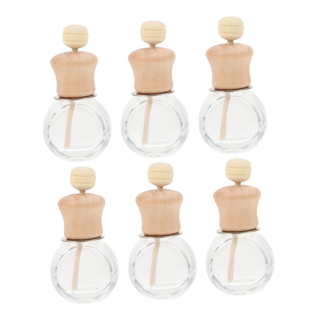 FOMIYES 6 Pack Car Bottles Essential Oil Diffusers Perfume Bottles Car Air Holders for Decor