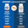 2200mg Liposomal NAD+ Supplement,NAD Supplement for Cellular Energy, Aging Defese,180 Capsules view 4
