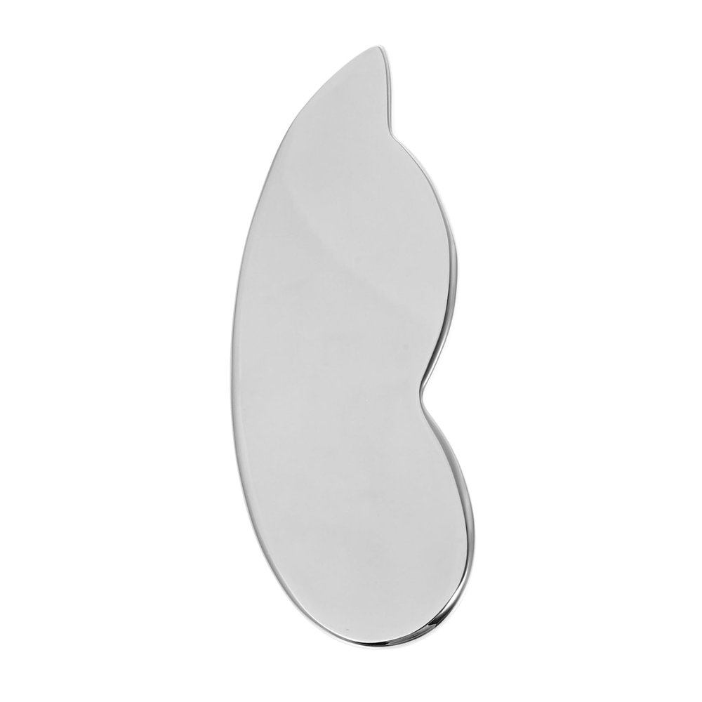 FRCOLOR Stainless Steel Gua Board for Body and Face Massage Scraping Tool for Improved Circulation Lightweight and Portable Relaxation Acupoint for Occasions