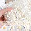 woric 2 LB Crinkle Cut Paper Shred Filler, White Crinkle Paper Basket Filler Shredded for Gift Box Paper Shreds Stuffing Filling Valentines Day Baby Shower Birthday Wedding view 2