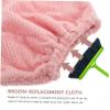 minkissy 2pcs Flannel Broom Cloth Cover for Efficient Cleaning Reusable Sweeping Tool for Dust Hair and Stains Random Color view 2