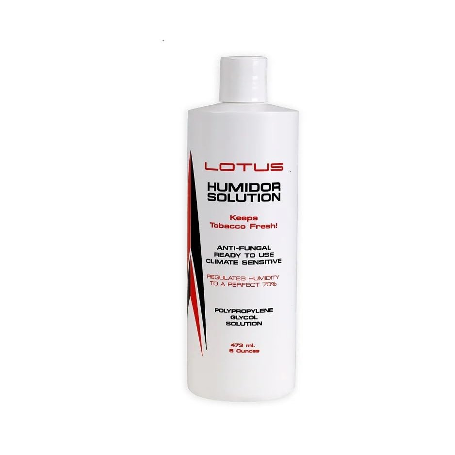 Lotus 8oz Propylene Glycol Solution (PG Solution) Cigar Humidor Solution (1 Pack)) for Cigar Humidor Humidifiers, White