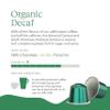 Cru Kafe Decaf USDA Organic Espresso Coffee Capsules (50 Pods) Fairtrade Coffee Pods Compatible with Nespresso Original Line and Pixie Machines view 3