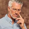 Always With You ThinOptics Reading Glasses - Ultra Thin, Durable, Lightweight - Optical Grade Lenses - Rectangle Clear 1.5x view 4