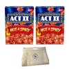 ACT II Hot And Spicy Popcorn - Hot Popcorn 2 X 6 Packs box Bundle With Reusable Snack Pouch By AMCIENT (Pack of 2) view 1