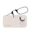 Always With You ThinOptics Readers - Armless On-Nose Reading Glasses - Slim Printed Case Attaches to Phone or Fits in Wallet - Crescent Moon 2.5x view 2
