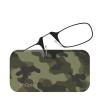 Always With You ThinOptics Readers - Armless On-Nose Reading Glasses - Slim Printed Case Attaches to Phone or Fits in Wallet - Green Camo 2.0x view 2