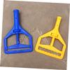 Didiseaon 2pcs Replacement Mop Head Plastic Screw Clamp Mop Head for Sponge Random Color view 3