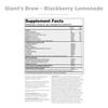 Nutrithority Giants Brew Advanced Pre Workout, BlackBerry Lemonade - All in One Complete Formula for Intense Workouts - Long Lasting Focus, Amplified Power, Drive, Energy, Pump, & Endurance view 2