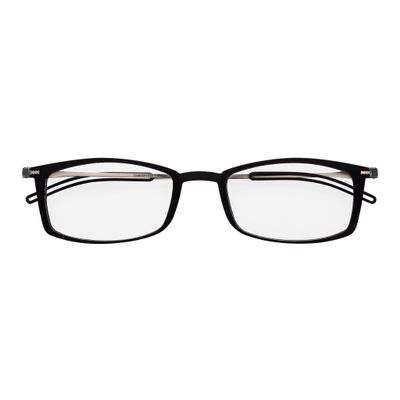 Always With You ThinOptics Reading Glasses - Ultra Thin, Durable, Lightweight - Optical Grade Lenses - Rectangle Black 2.5x