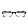 Always With You ThinOptics Reading Glasses - Ultra Thin, Durable, Lightweight - Optical Grade Lenses - Rectangle Black 2.5x view 1