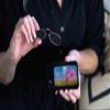 Always With You ThinOptics Readers - Armless On-Nose Reading Glasses - Slim Printed Case Attaches to Phone or Fits in Wallet - Pink Flower Field 2.0x view 3