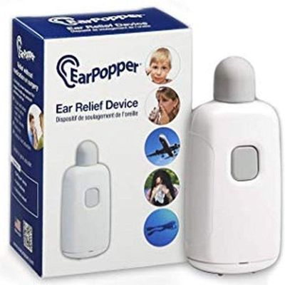 Earpopper Ear Pressure Relief Device for Flying, Elevator Rides, Swimming, Scuba Diving Ear Popper