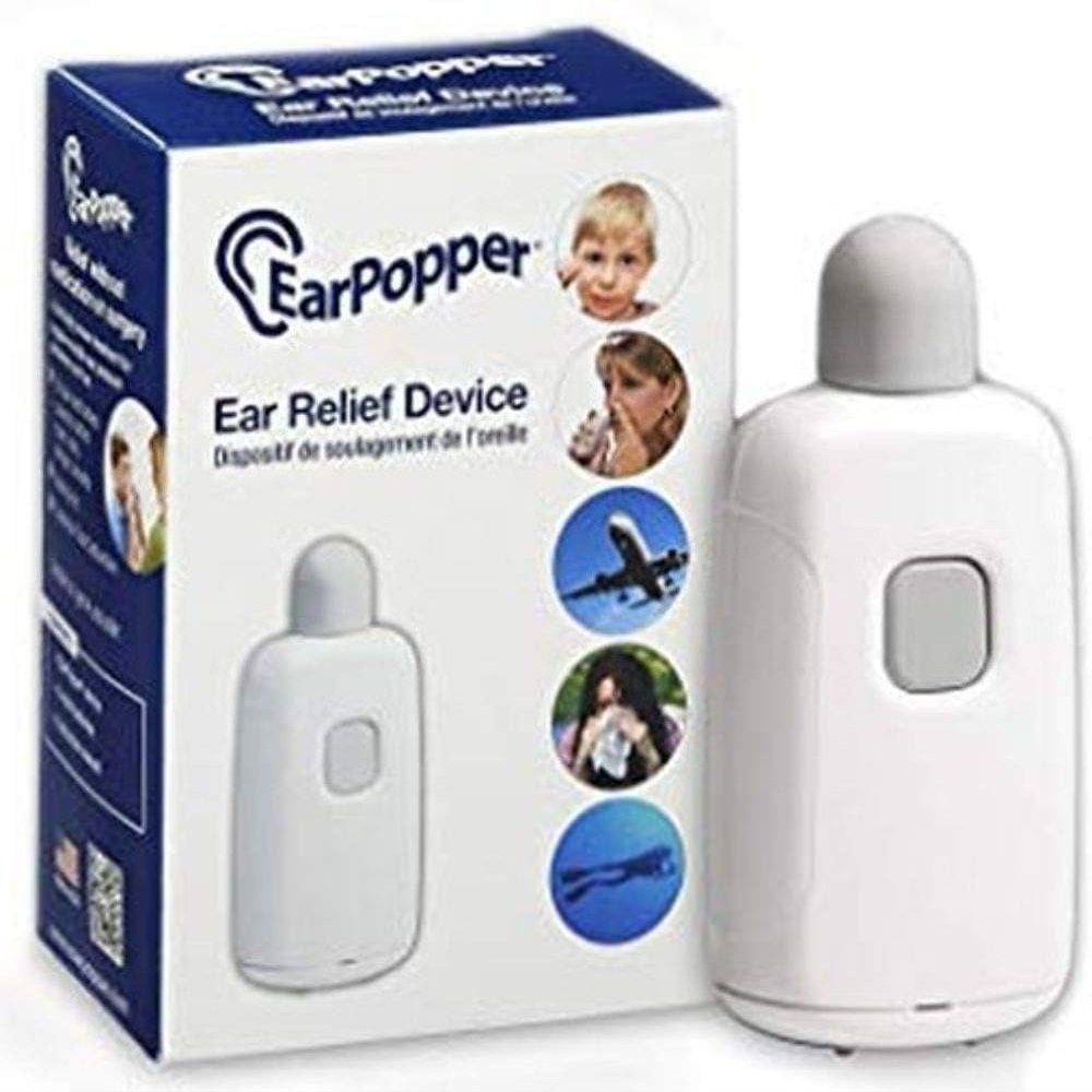 Earpopper Ear Pressure Relief Device for Flying, Elevator Rides, Swimming, Scuba Diving Ear Popper