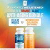 Aura Vitamin Mega Antioxidant Bundle | Hydrolyzed Collagen & AFA Stem Cell | Hydrolyzed Collagen with Vitamin C, Aphanizomenon Flos-Aquae | Celula Madre Skin, Hair and Nail Support  60 Each Caps (1) view 3
