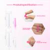 Neptniopllab 4 Pieces Soft Contact Lense Remover Tool, Easy Silicone Contact Lenses Suction Cup with Bottle for Soft Hard Lenses, for Home or Travel Use (Pink and White) view 2