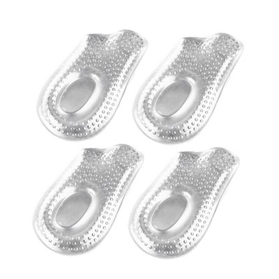 FRCOLOR 2pair Clear Gel Heel Cups for Foot Care Non-Slip Insoles for High Heel Comfort Pain Relief and Blister Prevention Elastic Gel Inserts for Women Shoes