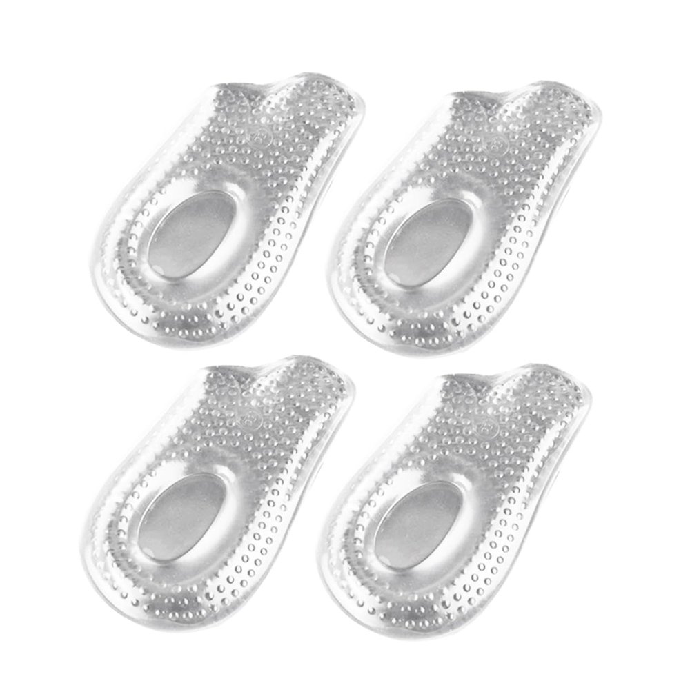 FRCOLOR 2pair Clear Gel Heel Cups for Foot Care Non-Slip Insoles for High Heel Comfort Pain Relief and Blister Prevention Elastic Gel Inserts for Women Shoes