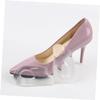 FRCOLOR 2pair Clear Gel Heel Cups for Foot Care Non-Slip Insoles for High Heel Comfort Pain Relief and Blister Prevention Elastic Gel Inserts for Women Shoes view 2