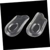 FRCOLOR 2pair Clear Gel Heel Cups for Foot Care Non-Slip Insoles for High Heel Comfort Pain Relief and Blister Prevention Elastic Gel Inserts for Women Shoes view 3