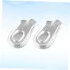 FRCOLOR 2pair Clear Gel Heel Cups for Foot Care Non-Slip Insoles for High Heel Comfort Pain Relief and Blister Prevention Elastic Gel Inserts for Women Shoes view 4