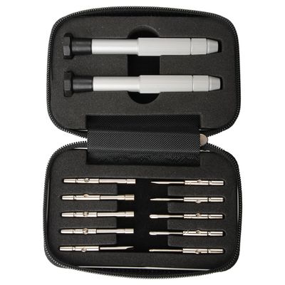 CJRSLRB Screwdrivers Kit Repair Tool for Eyeglass/Glasses/Watch/Cellphone/Clock 12-Pieces Eyeglass Repair Tools Kit Precision Mini Screwdriver Set (Travel Pocket)