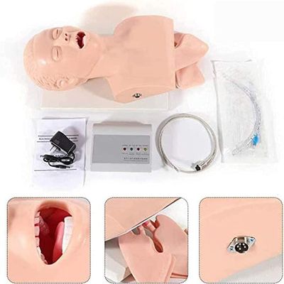 PacuM Airway Management Trainer Intubation Head Teaching Study Model Manikin,Airway Management Trainer Intubation 110-220V Intubation Manikin Training Simulator